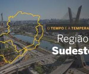 PREVISÃO DO TEMPO: quarta-feira (20) com céu aberto para a Região Sudeste