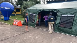 PRF realiza Comando de Saúde Preventivo na BR-158 em Sant’Ana do Livramento