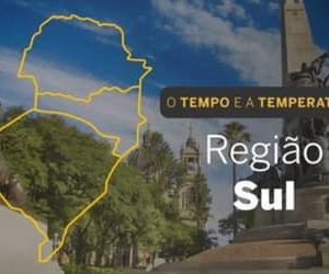PREVISÃO DO TEMPO: chuvas para a Região Sul nesta quinta-feira (23)