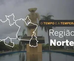 O TEMPO E A TEMPERATURA: segunda (25) com pancadas de chuva no Norte