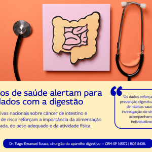 Dados alertam para riscos à saúde digestiva
