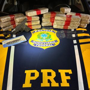 PRF prende homem pela segunda vez por tráfico de drogas com maconha e arma em Bagé