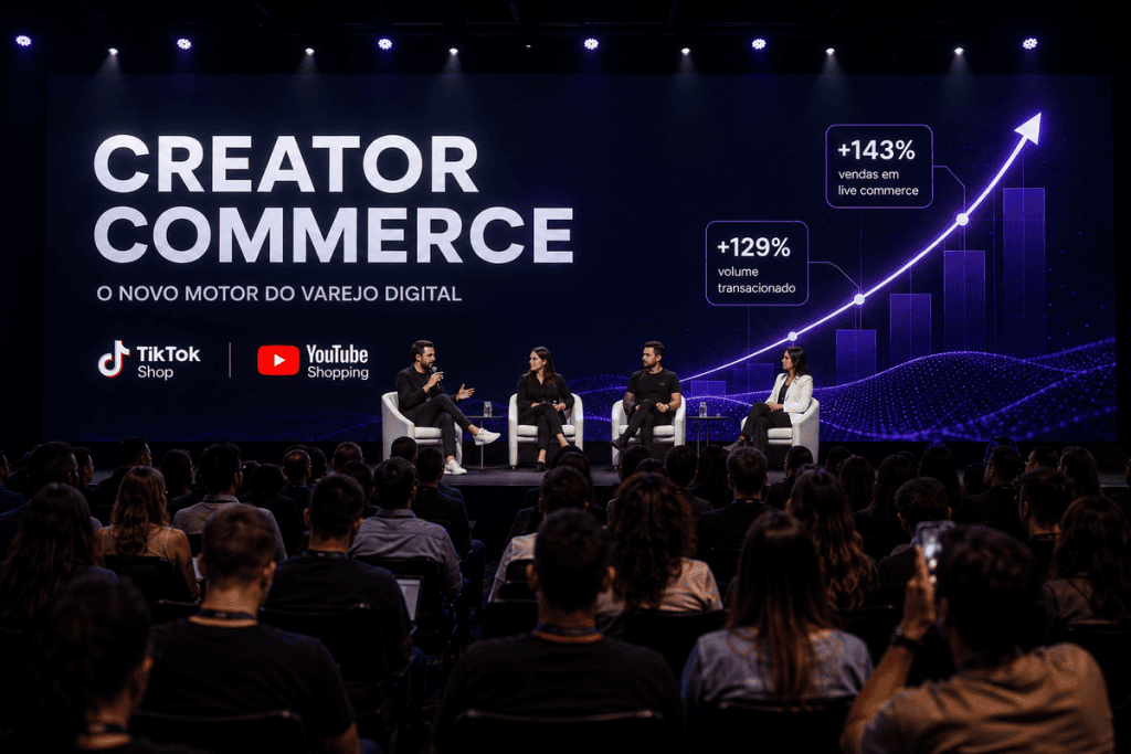 Creator commerce cresce e atrai TikTok e YouTube Shop
