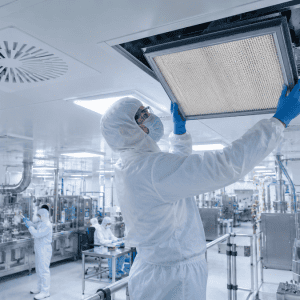 Filtros de ar industriais reduzem riscos em salas limpas