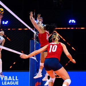 Liga das Nações: seleção feminina de vôlei perde para Estados Unidos