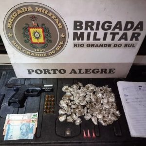 BM prende homem com arma e drogas na zona norte da capital