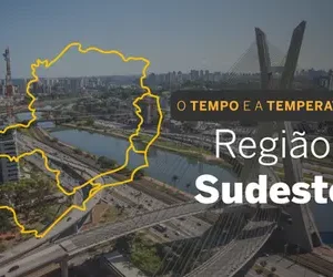 PREVISÃO DO TEMPO: Sudeste registra alerta de perigo para vendaval em parte da região, neste sábado (27)
