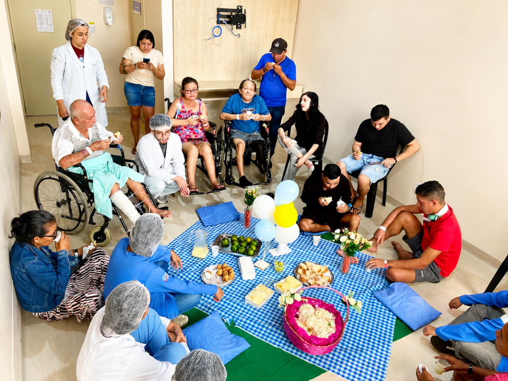 Hospital paraense promove piquenique para pacientes