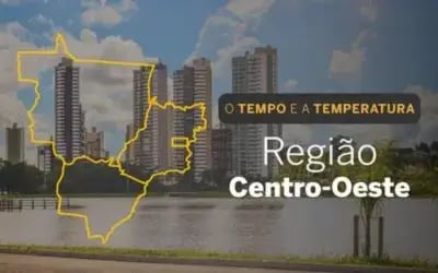 O TEMPO E A TEMPERATURA: Centro-Oeste terá calor e temporais isolados nesta quinta-feira