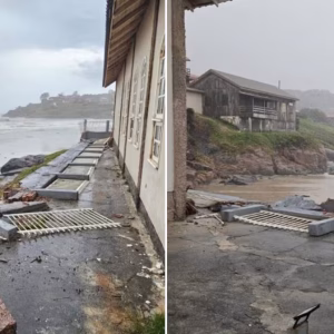 Tsunami no Brasil? Fenômeno é confirmado em SC após mar avançar sobre casas
