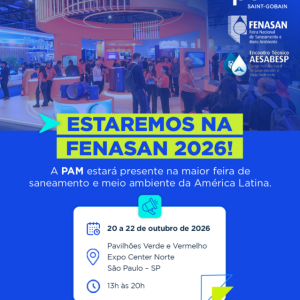 PAM Saint-Gobain amplia oferta de redes de esgoto na Fenasan