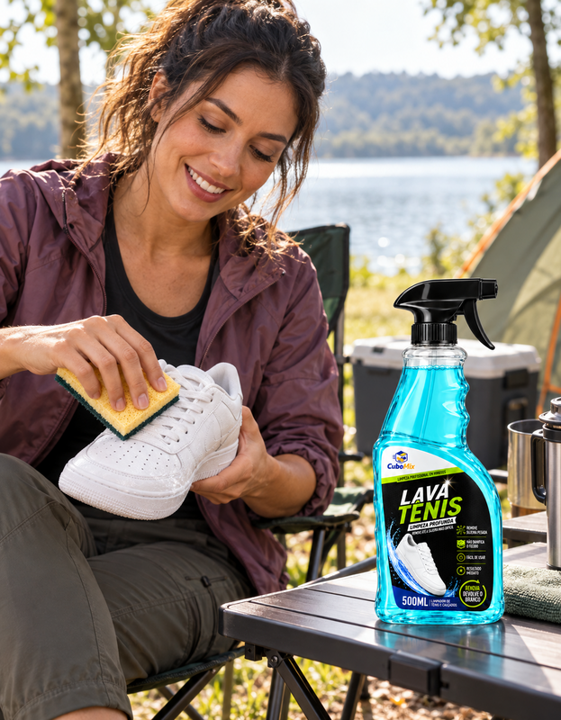 CuboMix lança Lava Tênis de 500 ml para limpeza de calçados