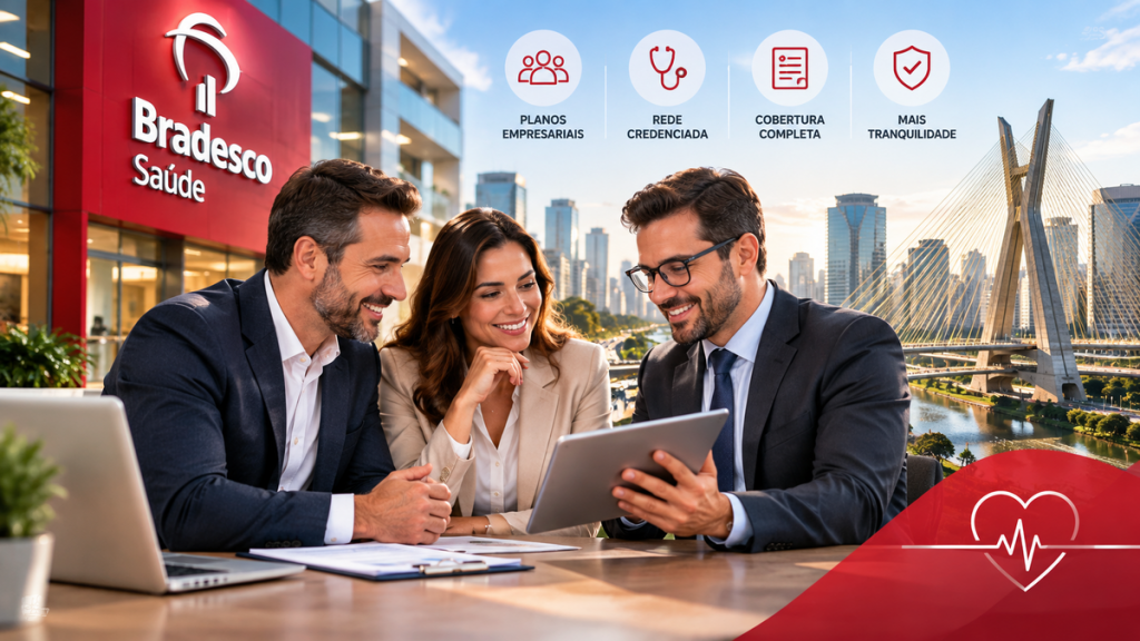 Planos empresariais avançam e Bradesco Saúde ganha espaço