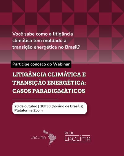 Webinário debate avanço da litigância climática