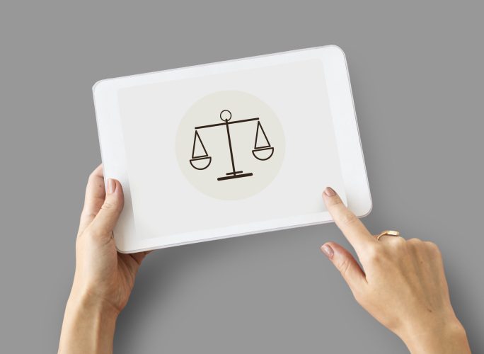 Law Judgement Justice Equality Concept