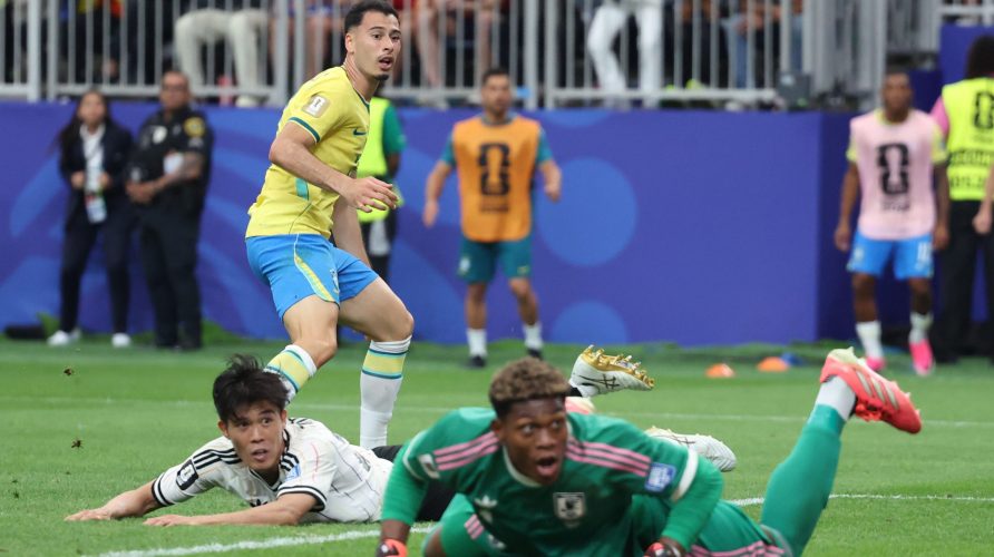 WS EUA 29/06/2026 - COPA DO MUNDO / COPA DO MUNDO 2026 - BRASIL X JAPÃO - ESPORTES - O Brasil joga contra o Japão, em partida válida pela segunda fase (16 avos de final) da Copa do Mundo. Partida relizada no Houston Stadium (também conhecido como NRG Stadium), localizado na cidade de Houston, no Texas, EUA. Gol do Gabriel Martinelli. FOTO:Werther Santana/Estadão