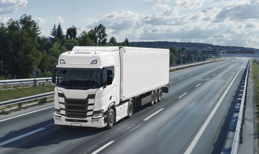 blank-cargo-truck-road