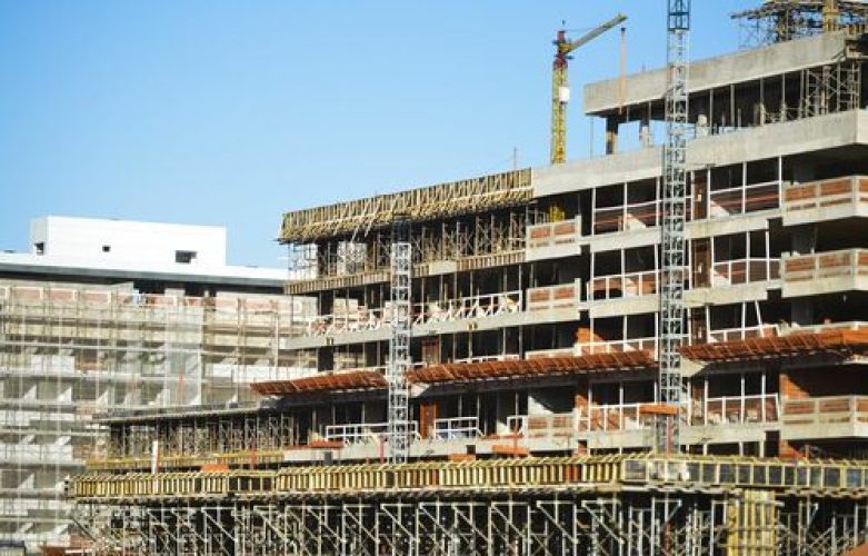 Construção de prédios residenciais e comerciais no Setor Noroeste em Brasília