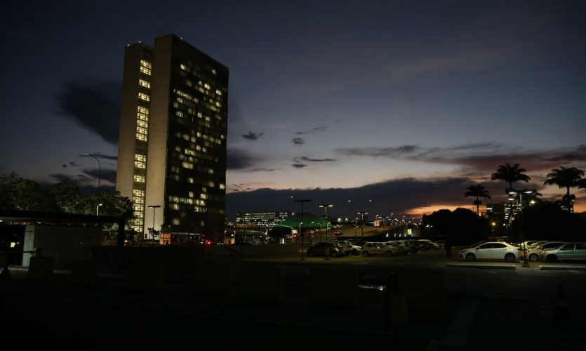 Final de tarde em em Brasília, prédio do Congresso Nacional Final de tarde em em Brasília, prédio do Congresso Nacional