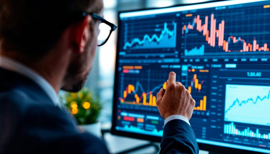 man-suit-is-looking-computer-screen