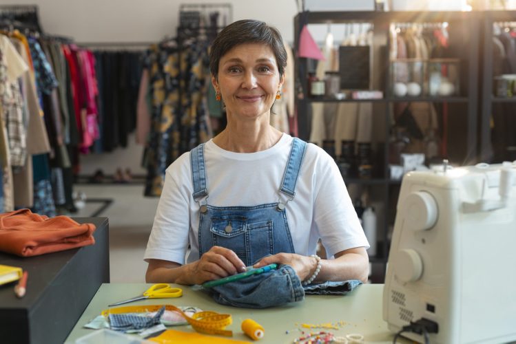 medium-shot-woman-repairing-fashion-goods