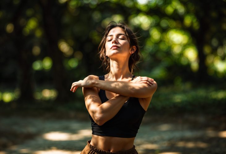 woman-stretching-nature